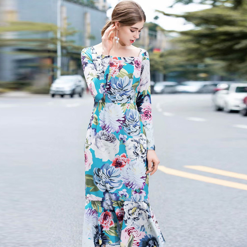 Boho Flower Mermaid Print Milan Quality Bird 2021 Autumn Long Sexy Foot Party High Night Mid-length Dresse 5igb, Multiple
Boho Flower Mermaid Print Milan Quality Bird 2021 Autumn Long Sexy Foot Party High Night Mid-length Dresse 5igb, Multiple