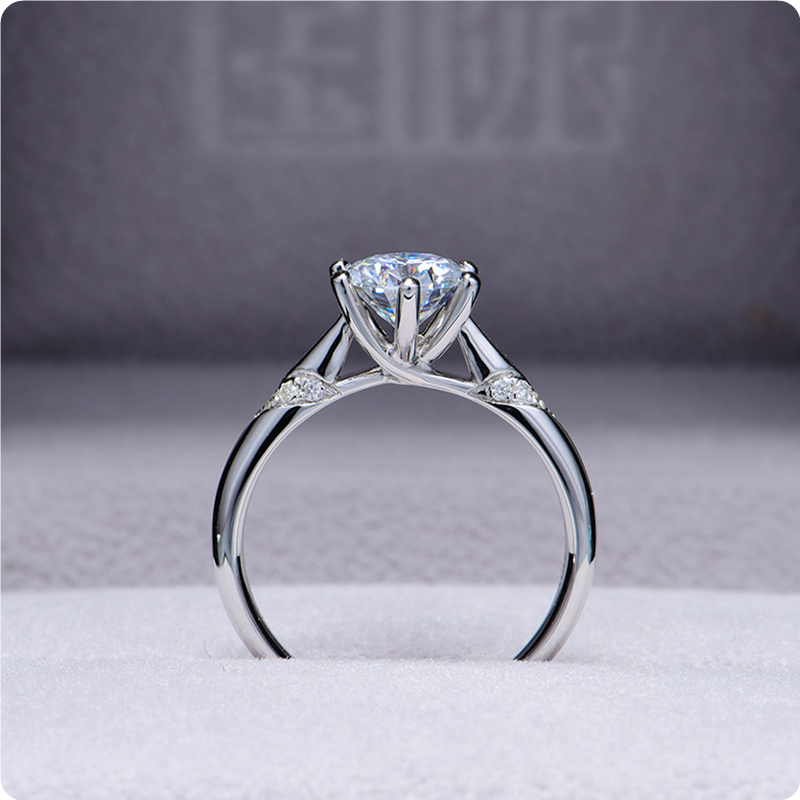 Wedding Rings 14K White Gold 10ct 20ct 30ct Round Cut Simple style Engagement Anniversary For Women 220829