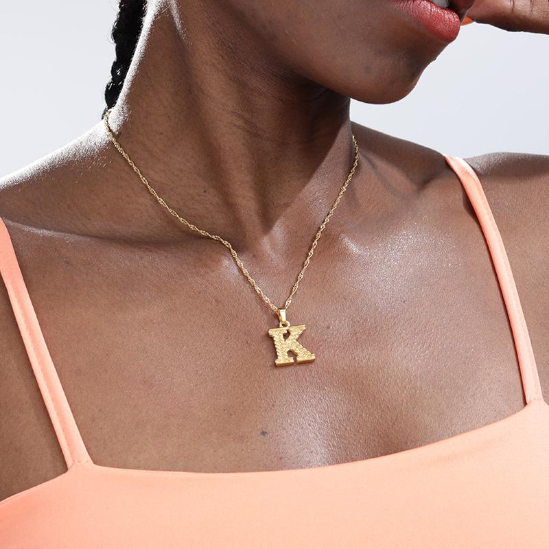 Figaro Chain Capital Letter Initial Necklace For Women Stainless Steel Gold A-Z Alphabet Pendant Necklace Jewelry Christmas Gift
Figaro Chain Capital Letter Initial Necklace For Women Stainless Steel Gold A-Z Alphabet Pendant Necklace Jewelry Christmas Gift