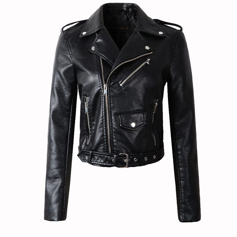 Fitaylor Women Wine Red Faux Leather Jackets Lady Pu Leather Jacket Bomber Motorcycle Biker Pink Black Outerwear With Belt 201029