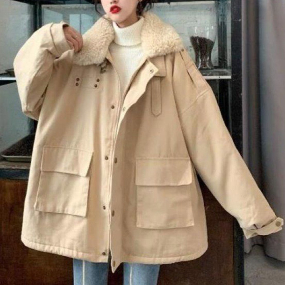 2021 New Japan Style Cotton Padded Jacket Autumn Winter Korean Fashion Loose Simple Warm Thick Zipper Lapel Pocket Long Sleeve 4GJS, Blue
2021 New Japan Style Cotton Padded Jacket Autumn Winter Korean Fashion Loose Simple Warm Thick Zipper Lapel Pocket Long Sleeve 4GJS, Blue