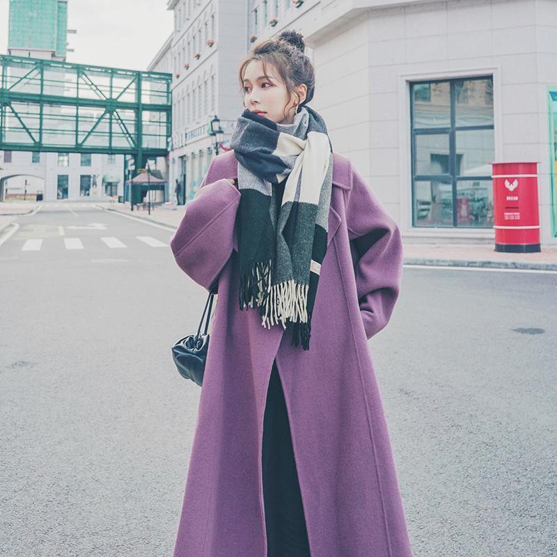 Luck A Purple Woolen Coat Women Winter Korean Thickened Cotton British Style Over Knee Cashmere Coat Elegant Outwears Female, Black
Luck A Purple Woolen Coat Women Winter Korean Thickened Cotton British Style Over Knee Cashmere Coat Elegant Outwears Female, Black
