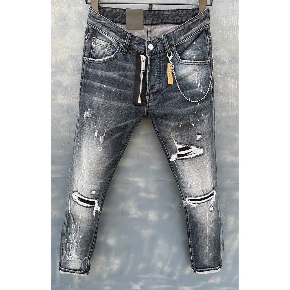 Mens Rips Stretch Black Jeans Fashion Slim Fit Washed Motocycle Denim Pants Panelled Hip HOP Trousers 4TBR, 010-1
Mens Rips Stretch Black Jeans Fashion Slim Fit Washed Motocycle Denim Pants Panelled Hip HOP Trousers 4TBR, 010-1