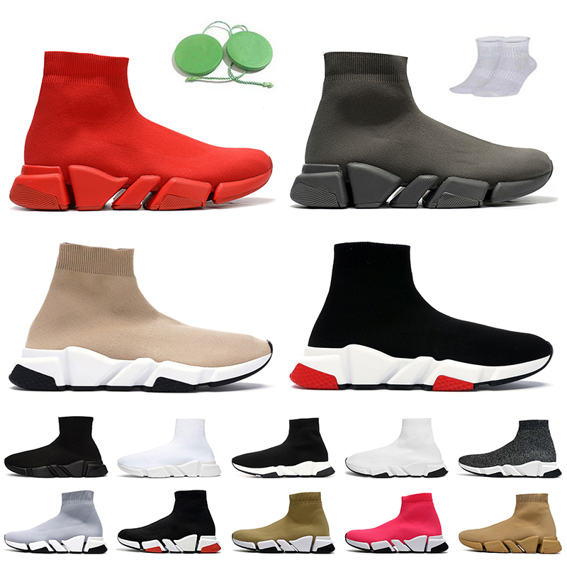 Sock Shoes Speed 2.0 Knit Women Men Luxury Designer Shoes Triple Red Grey Beige Black White Graffiti Clear Sole 17FW Paris Loafers Runner Casual Sneakers Flat Trainers, D17 black white 36-45
Sock Shoes Speed 2.0 Knit Women Men Luxury Designer Shoes Triple Red Grey Beige Black White Graffiti Clear Sole 17FW Paris Loafers Runner Casual Sneakers Flat Trainers, D17 black white 36-45