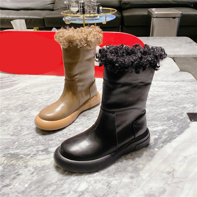 DEAT 2020 New Autumn Winter Fashion Casual Big Head Lambs Wool Curly Wool Plush Snow Cotton Boots Lapel Women Shoes SG562, Black cotton
DEAT 2020 New Autumn Winter Fashion Casual Big Head Lambs Wool Curly Wool Plush Snow Cotton Boots Lapel Women Shoes SG562, Black cotton