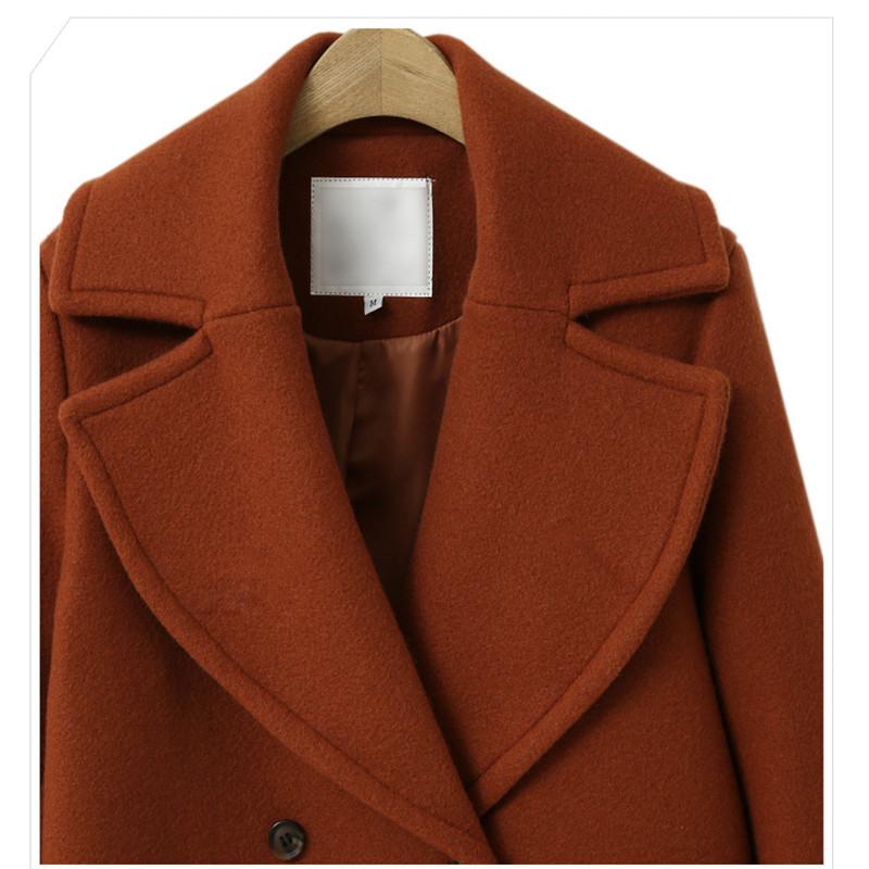 Women's Wool & Blends Winter Coat And Jacket Women Korean Long Warm Elegant Black Vintage Cape Female Trench Windbreaker B3