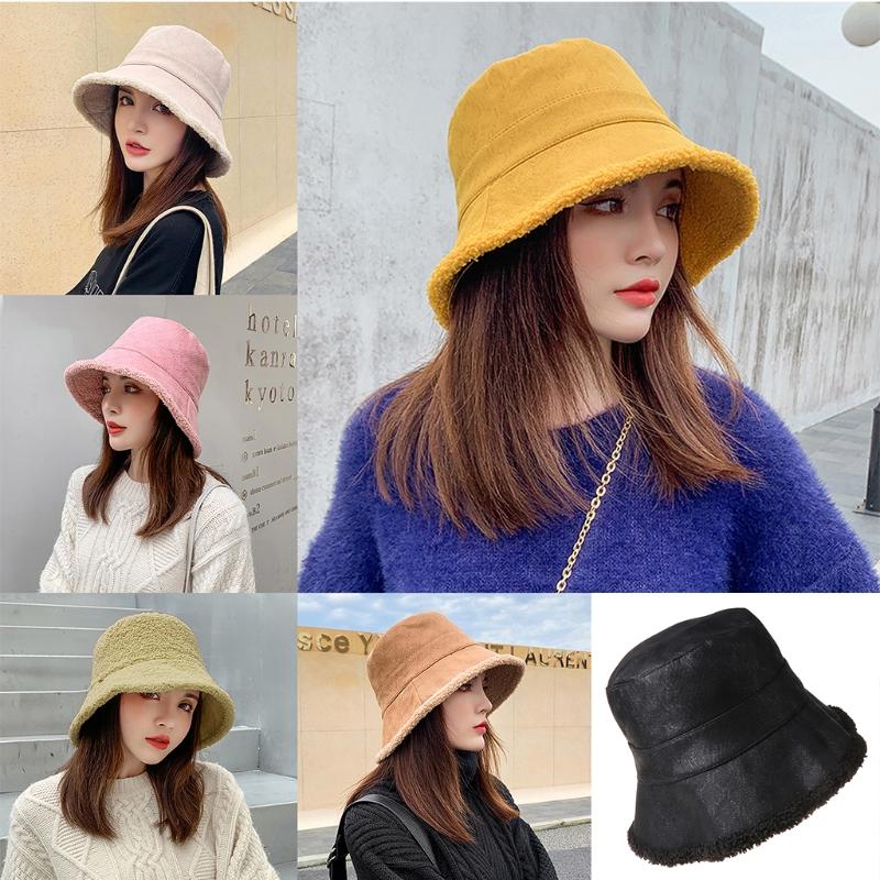 Wide Brim Hats Scwopeuer Women Fashion Winter Reversible Bucket Hat Solid Color Thick Faux Fleece Fisherman Cap 2XPD, Black
Wide Brim Hats Scwopeuer Women Fashion Winter Reversible Bucket Hat Solid Color Thick Faux Fleece Fisherman Cap 2XPD, Black