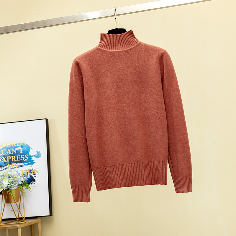 2021 New Casual Loose Sweater Pullover Women Long Sleeve Solid Autumn Winter Thick Basic Female Turtleneck Knitted Sweaters 11tn, Brown
2021 New Casual Loose Sweater Pullover Women Long Sleeve Solid Autumn Winter Thick Basic Female Turtleneck Knitted Sweaters 11tn, Brown