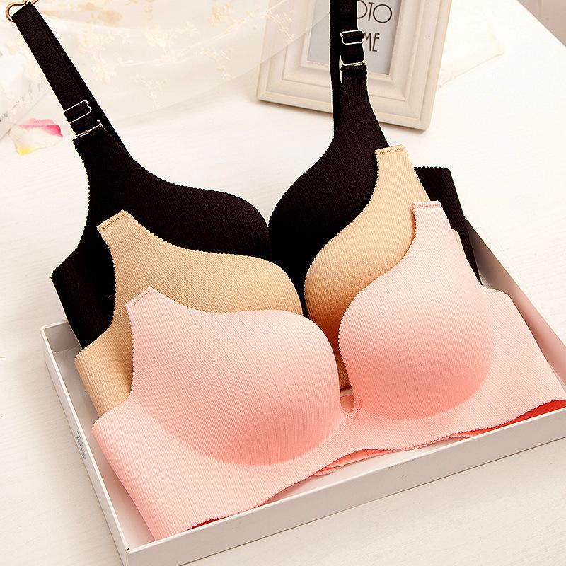 Thin Brushed Seamless No Rims Comfortable Bra 3-/4-Cup Experience One-Piece Underwear, Black
Thin Brushed Seamless No Rims Comfortable Bra 3-/4-Cup Experience One-Piece Underwear, Black