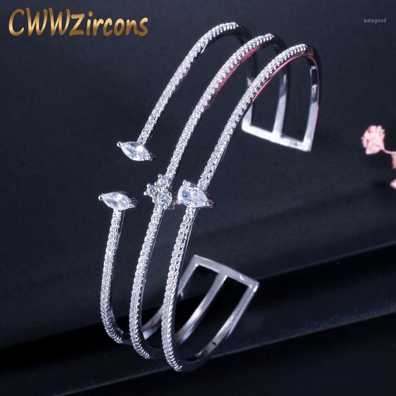 Bangle CWWZircons Luxury Designer Women Engagement Wedding Jewelry CZ Zirconia Pave Big Wide Fashion Bracelet BG0291
Bangle CWWZircons Luxury Designer Women Engagement Wedding Jewelry CZ Zirconia Pave Big Wide Fashion Bracelet BG0291