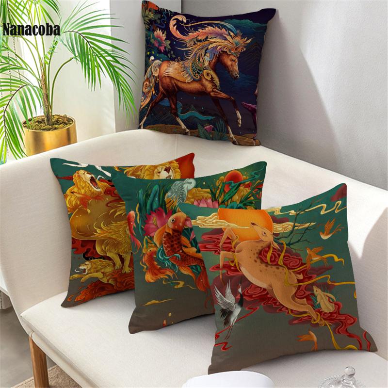 Cushion/Decorative Pillow Japanese Ukiyo-e Style Covers Cherry Blossom Case Sofa Car Seat Cushion Cover Home Decorative Throw, 03
Cushion/Decorative Pillow Japanese Ukiyo-e Style Covers Cherry Blossom Case Sofa Car Seat Cushion Cover Home Decorative Throw, 03