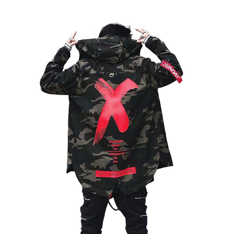 x New spring graffiti printing men with hoodies trench coats male hip hop street loose outwear camouflage outerwear jacket EHYF, Yellow.
x New spring graffiti printing men with hoodies trench coats male hip hop street loose outwear camouflage outerwear jacket EHYF, Yellow.