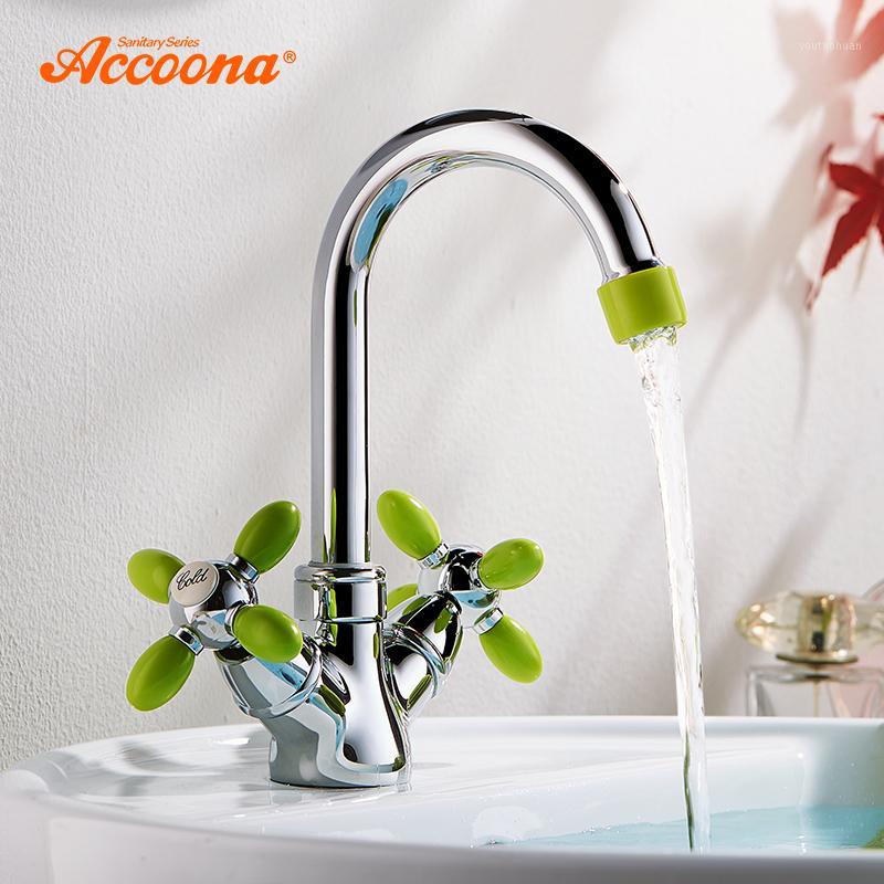 Accoona Bath Basin Faucet Single Hole Dual Handle Deck Mounted Taps Basin Mixer Colored Handle Bathroom Wash Faucets A94821
Accoona Bath Basin Faucet Single Hole Dual Handle Deck Mounted Taps Basin Mixer Colored Handle Bathroom Wash Faucets A94821