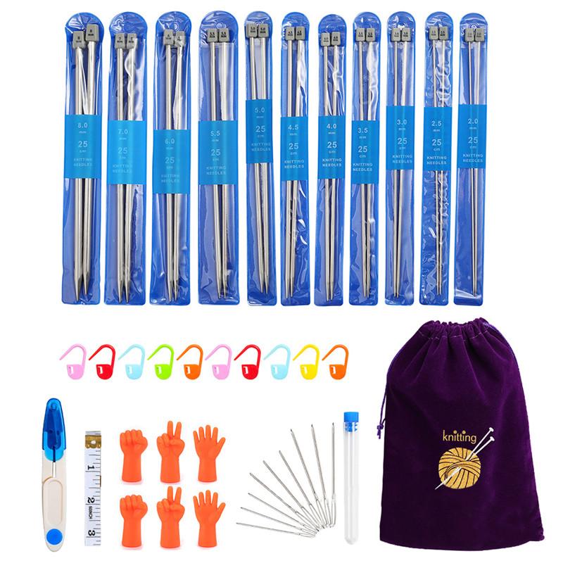 25/35cm Stainless Steel Knitting Needles 20cm Double Pointed Crochet Hooks Sweater Needle For Scarves DIY Knitting Tools
25/35cm Stainless Steel Knitting Needles 20cm Double Pointed Crochet Hooks Sweater Needle For Scarves DIY Knitting Tools