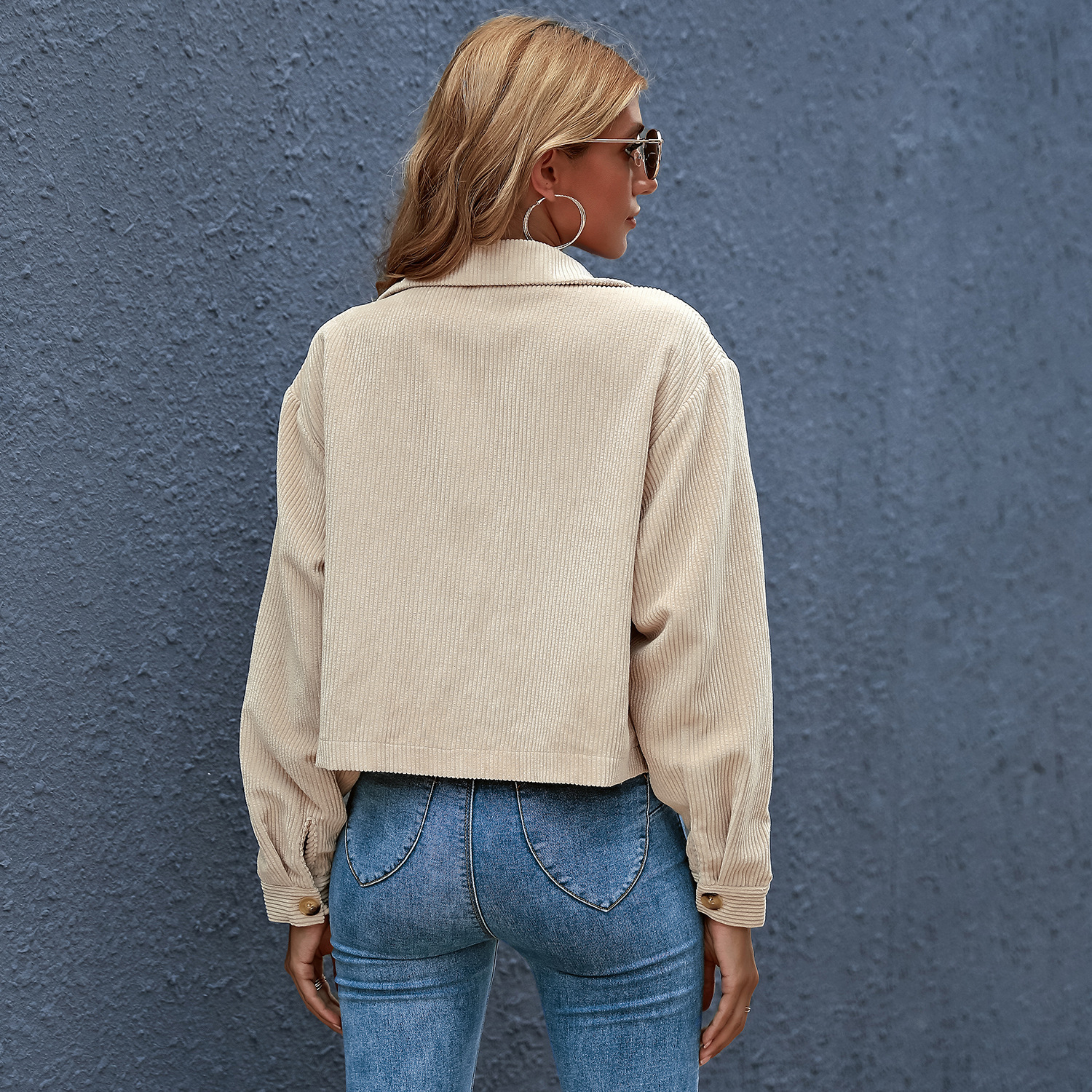 Fall button coats short feminine casual jacket long sleeve bomber streetwear jackets LF82, Brown.
Fall button coats short feminine casual jacket long sleeve bomber streetwear jackets LF82, Brown.