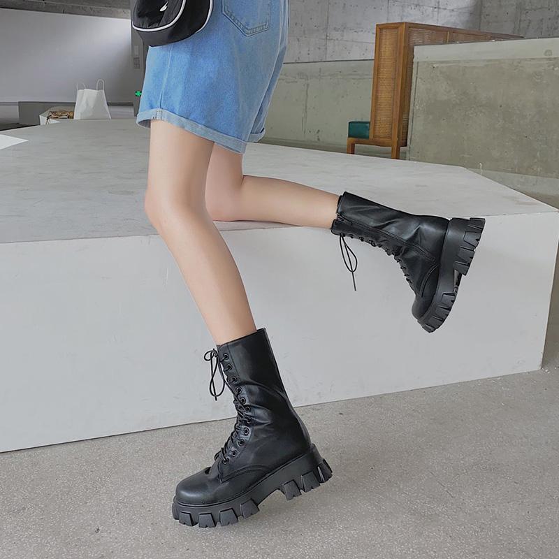 Lace Up Boots Shoes Round Toe Boots-women Summer Booties Flat Heel 2021 Rock Lolita Fashion Ladies
Lace Up Boots Shoes Round Toe Boots-women Summer Booties Flat Heel 2021 Rock Lolita Fashion Ladies