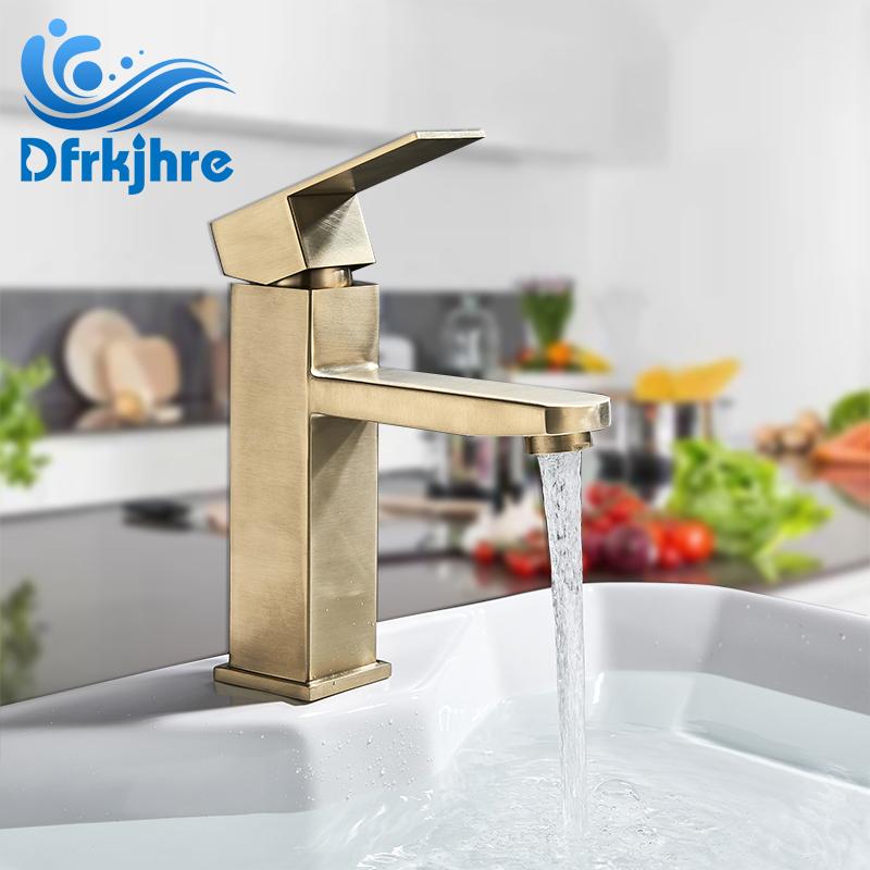 Bathroom Golden Basin Faucet Deck Mounted Brass Basin Faucet Brushed Nickle Gold Mixer Taps Hot And Cold Water Tap
Bathroom Golden Basin Faucet Deck Mounted Brass Basin Faucet Brushed Nickle Gold Mixer Taps Hot And Cold Water Tap