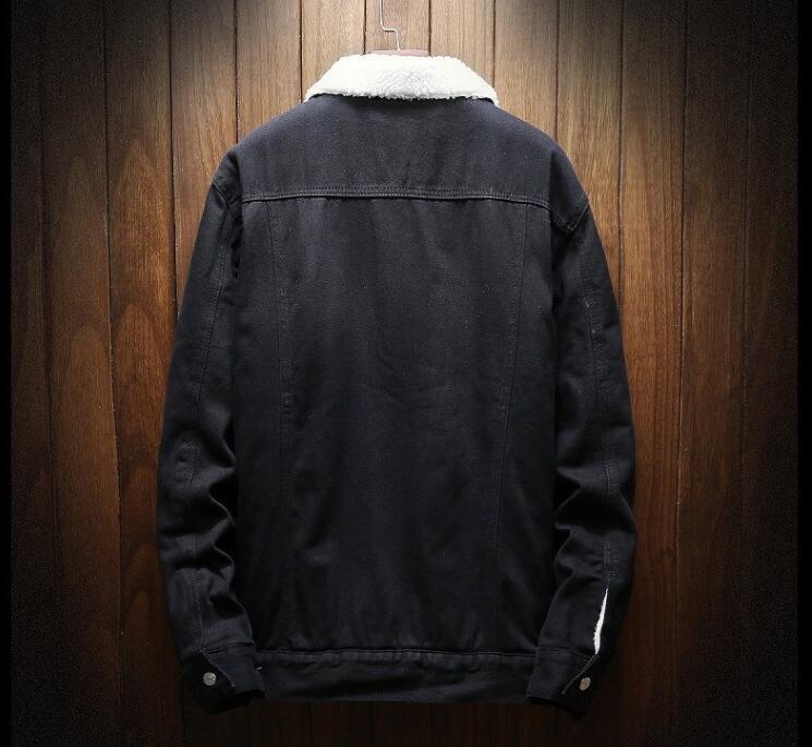 winter Men Jacket And Coat Warm Fleece Denim Jacket Fashion Mens Jean Jackets Outwear Male Cowboy Plus Size 6XL 201114