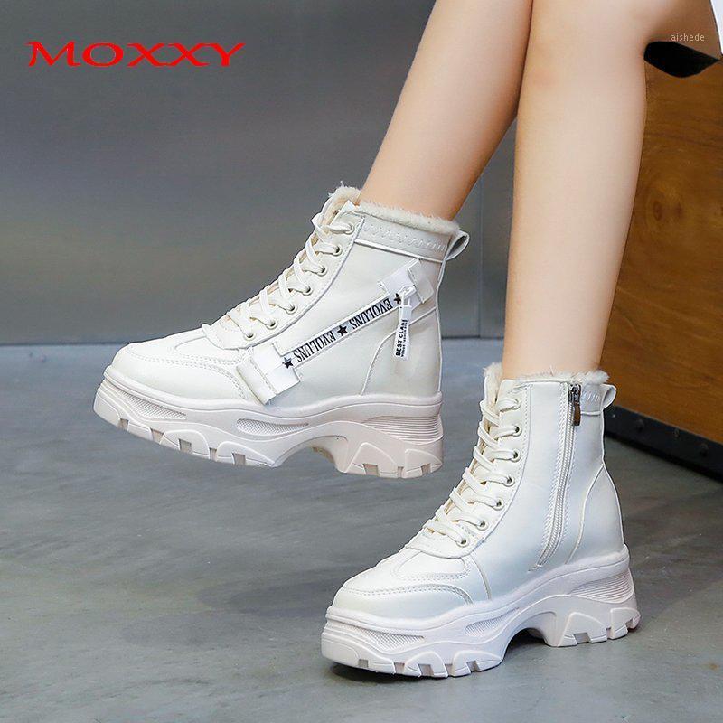 Moxxy 2020 New Platform Ankle Boots For Women Shoes Beige Black Leather Female Chunky Boots Warm Fur Plush Winter Snow1
Moxxy 2020 New Platform Ankle Boots For Women Shoes Beige Black Leather Female Chunky Boots Warm Fur Plush Winter Snow1