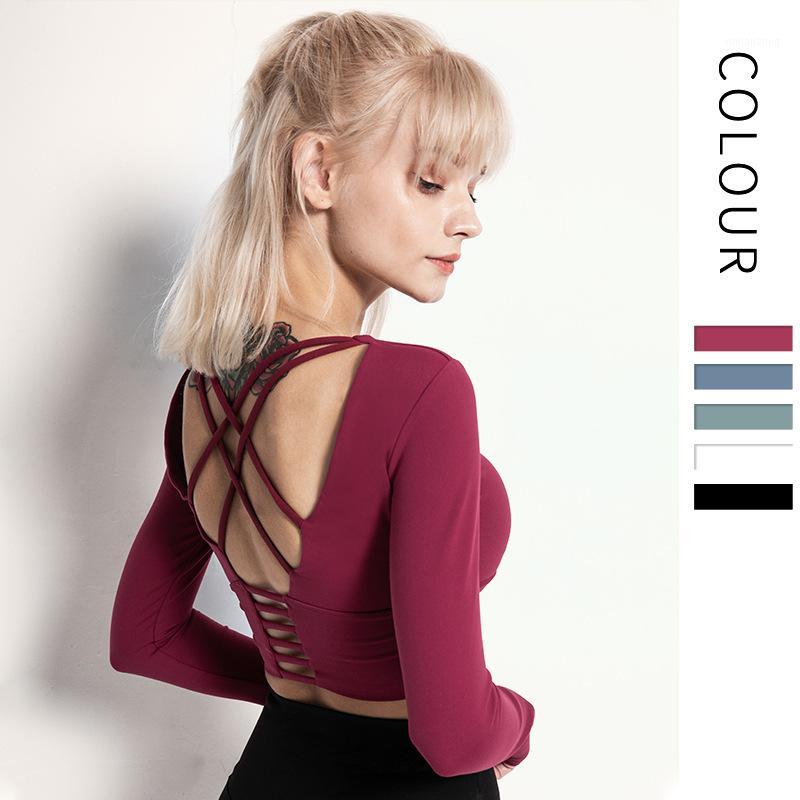 Women Back Straps Yoga Shirts Long Sleeve Crop Top Soild Quick Dry Yoga Top Fitness Running Sport T-Shirts Training Mujer1, Pink
Women Back Straps Yoga Shirts Long Sleeve Crop Top Soild Quick Dry Yoga Top Fitness Running Sport T-Shirts Training Mujer1, Pink