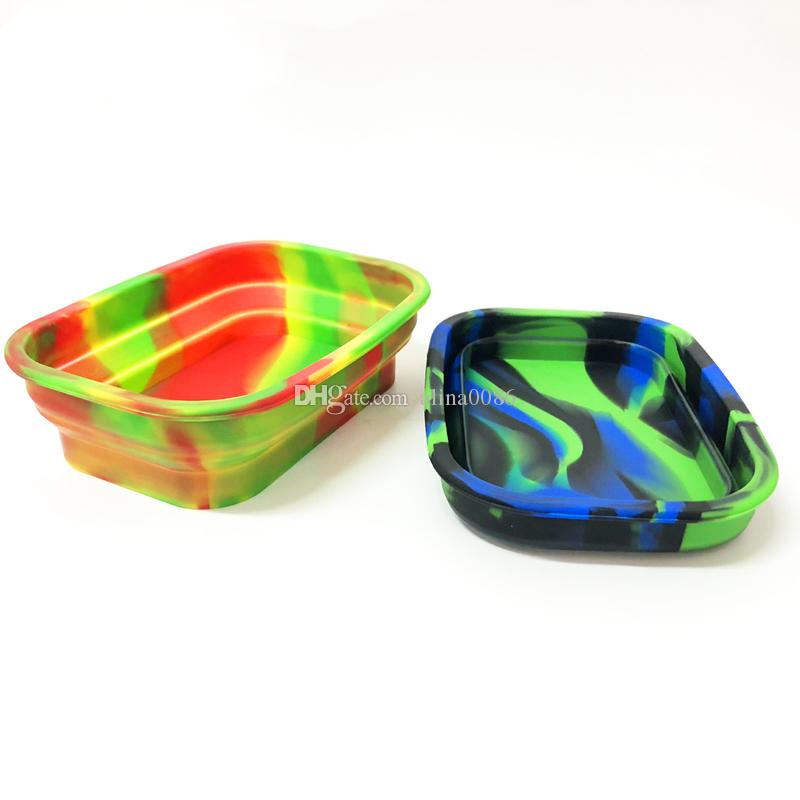 Colorful Silicone ashtray Folded Tray For Rolling Papers dab tools silicone mat 3 styles Smoking Accessories
Colorful Silicone ashtray Folded Tray For Rolling Papers dab tools silicone mat 3 styles Smoking Accessories