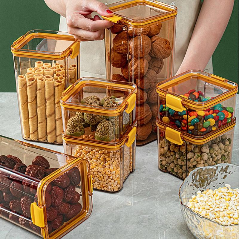 Transparent Square Sealed Fresh-keeping Box Japanese Style Kitchen Grain Storage Tank for and Dried Fruits
Transparent Square Sealed Fresh-keeping Box Japanese Style Kitchen Grain Storage Tank for and Dried Fruits