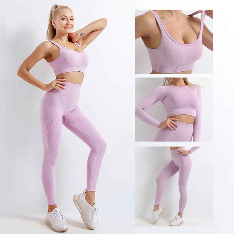 3pc set Solid Women Seamless Yoga Set Fitness Tant Top Sports Suit Gym Yoga Suit Casual Workout Running Wear Bra+Pant+Shirt, Khaki
3pc set Solid Women Seamless Yoga Set Fitness Tant Top Sports Suit Gym Yoga Suit Casual Workout Running Wear Bra+Pant+Shirt, Khaki