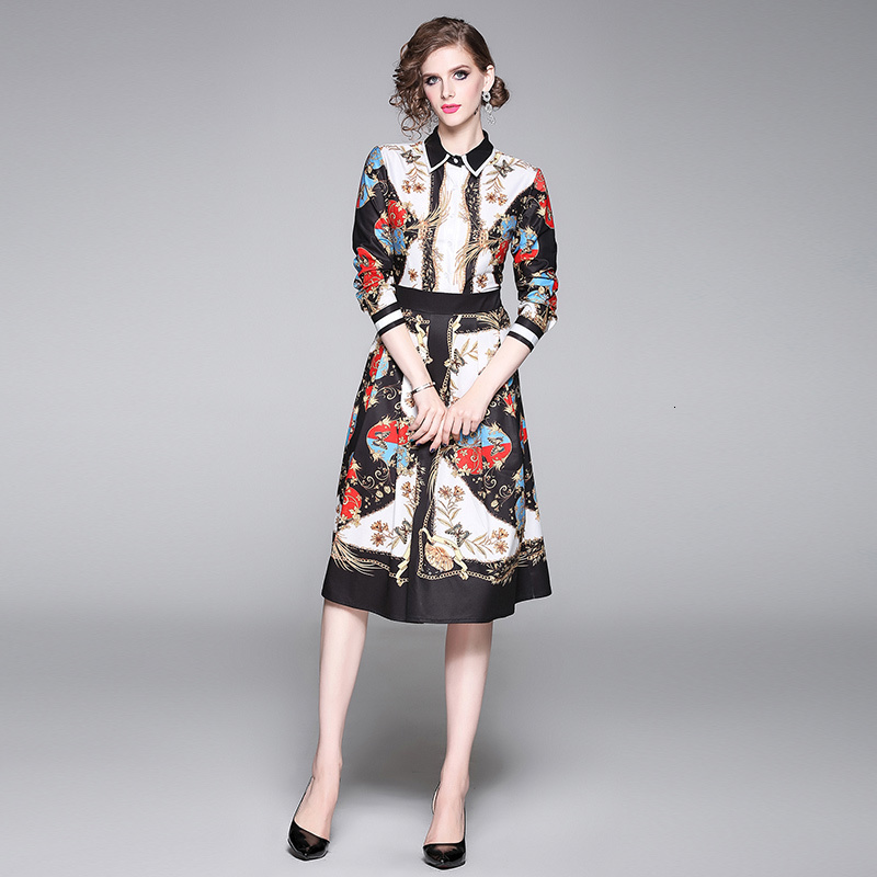 2021 New Merchall Runway Spring Summer Es for Women Long Sleeve Vintage Pring Midi Beach Vestidos Verano Mujer Kths, The picture color
2021 New Merchall Runway Spring Summer Es for Women Long Sleeve Vintage Pring Midi Beach Vestidos Verano Mujer Kths, The picture color