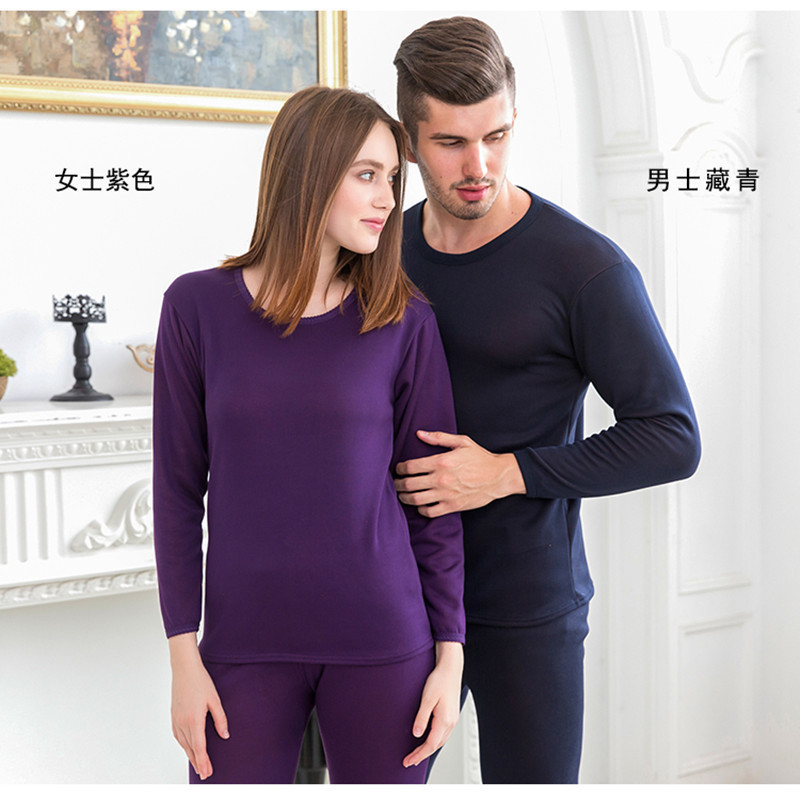 Winter Velvet Thick Thermal Underwear For Men Warm Layered Clothing Pajamas Thermos Male Long Johns Second Thermal Female Skin 201023