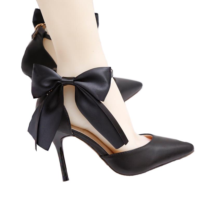 9cm High Heels Black Wedding Shoes Women Pumps Ribbon Bow Stiletto Ankle Strap Bridal Party Ladies Shoes Pointed Toe Sandals, Black 9cm heel
9cm High Heels Black Wedding Shoes Women Pumps Ribbon Bow Stiletto Ankle Strap Bridal Party Ladies Shoes Pointed Toe Sandals, Black 9cm heel