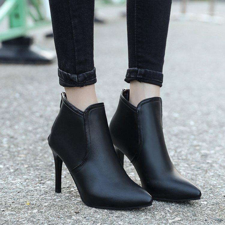 Short Boots Women Winter Cotton Shoes High-heeled Women's Shoes Pointed Toe Plus Velvet Boots Stiletto Women Q14-331, Black pu leather
Short Boots Women Winter Cotton Shoes High-heeled Women's Shoes Pointed Toe Plus Velvet Boots Stiletto Women Q14-331, Black pu leather