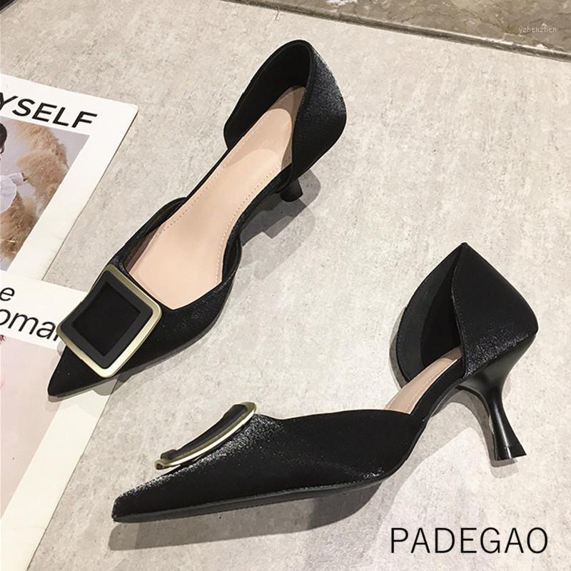 Dress Shoes Womens 2021 High Heels Black Buckle Silk Fashion Official Concise Lady Shoes1
Dress Shoes Womens 2021 High Heels Black Buckle Silk Fashion Official Concise Lady Shoes1