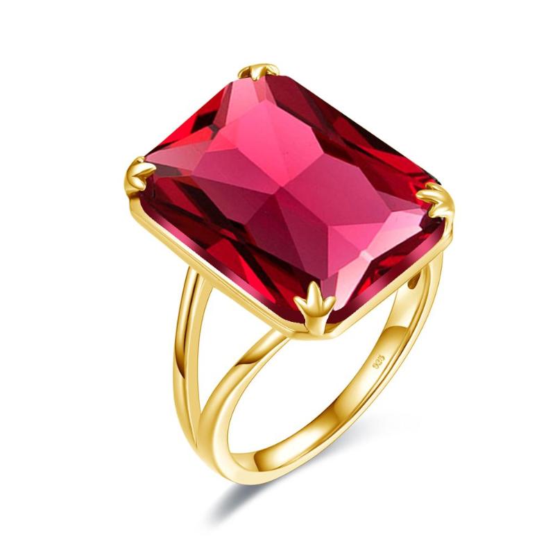 Szjinao Real 925 Sterling Silver Rings For Women Trendy Gold Color Ruby Ring Rectangle Gemstones Halloween Fine Jewelry Gift New
Szjinao Real 925 Sterling Silver Rings For Women Trendy Gold Color Ruby Ring Rectangle Gemstones Halloween Fine Jewelry Gift New