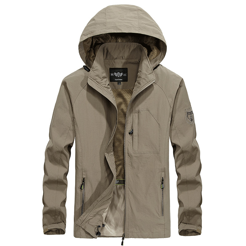 Men's Waterproof Military Jacket Spring Autumn Casual Windbreaker Jackets Mens Breathable Hooded Outdoor Thin Coats 6XL Clothes 201218