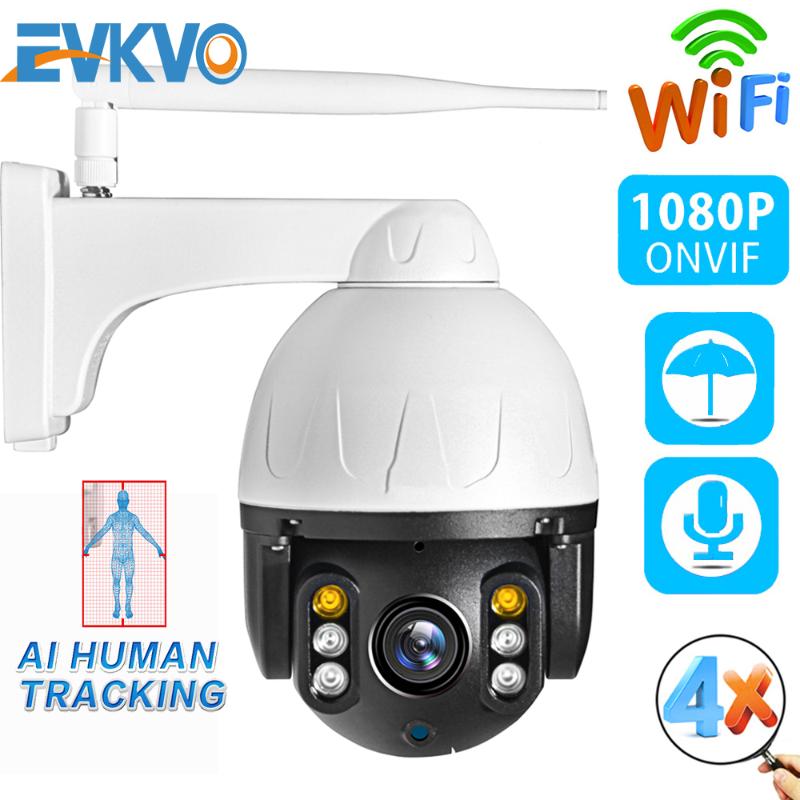 EVKVO Cloud 1080P Outdoor PTZ IP Camera WIFI Speed Dome Auto Tracking Camera 4X Digital Zoom 2MP Onvif IR CCTV Security
EVKVO Cloud 1080P Outdoor PTZ IP Camera WIFI Speed Dome Auto Tracking Camera 4X Digital Zoom 2MP Onvif IR CCTV Security