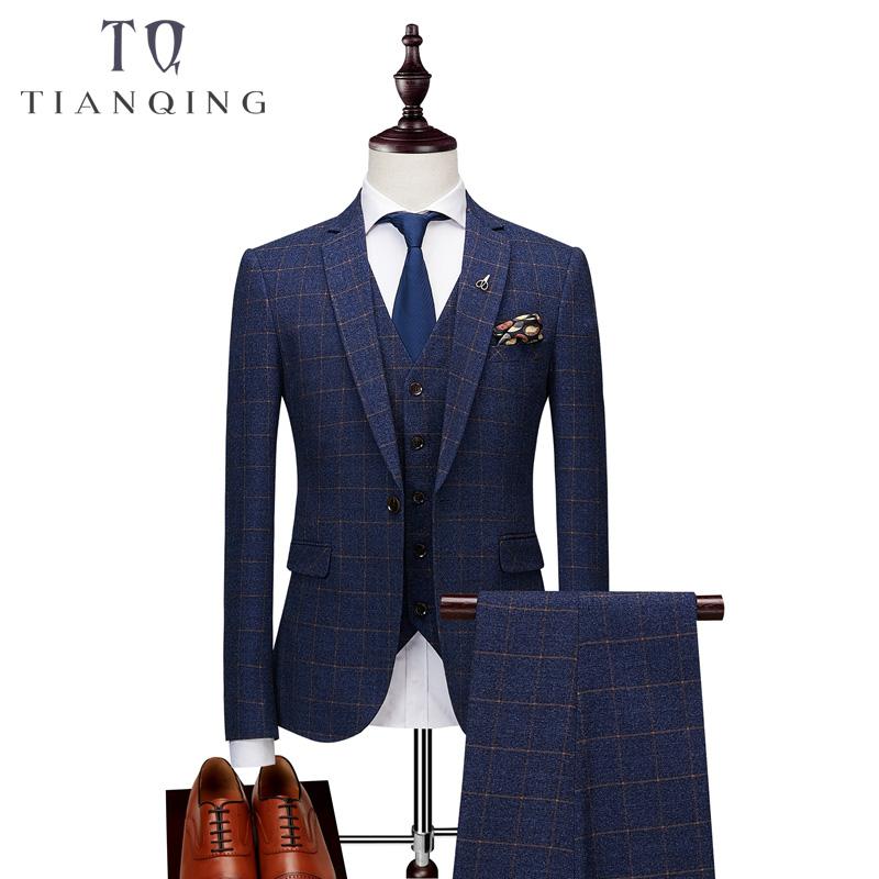 Brand Men Suit 2020 New Arrival Men Suit 3 Pieces Classic Plaid Suits Business Wedding Suits Slim Fit Tuexdo Party Dress, Blue
Brand Men Suit 2020 New Arrival Men Suit 3 Pieces Classic Plaid Suits Business Wedding Suits Slim Fit Tuexdo Party Dress, Blue