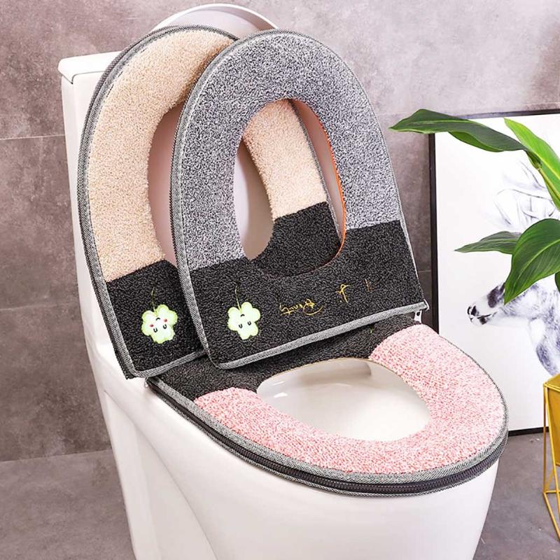 Bathroom Toilet Seat Cover Soft Warm Plush Winter Toilet Cover Seat Lid Pad With Handle Household Washable Home Decoration
Bathroom Toilet Seat Cover Soft Warm Plush Winter Toilet Cover Seat Lid Pad With Handle Household Washable Home Decoration