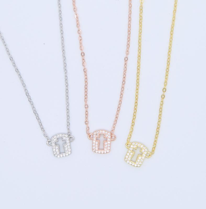 2020 New Arrival Link Chain 925 sterling silver hollow cross pendant cz necklace for girls minimal cubic zirconia simple jewels1
2020 New Arrival Link Chain 925 sterling silver hollow cross pendant cz necklace for girls minimal cubic zirconia simple jewels1
