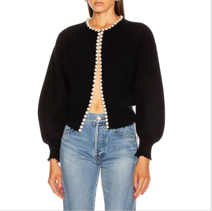 Zoulv Autumn and Winter Women's Casual Lazy Loose Knitting Design Popular Pearl Button Cardigan Jacket Sweater, Black
Zoulv Autumn and Winter Women's Casual Lazy Loose Knitting Design Popular Pearl Button Cardigan Jacket Sweater, Black
