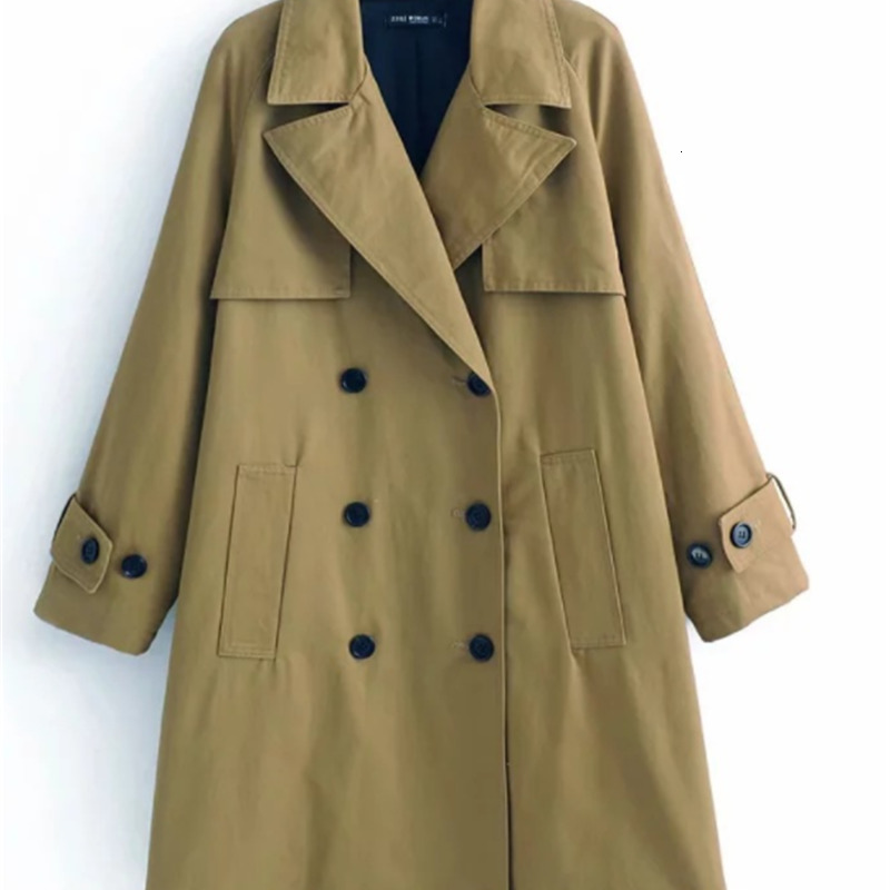 2021 New Spring and autumn suit waist trench feminine temperament double-breasted British jacket medium length YKF1, Khaki.
2021 New Spring and autumn suit waist trench feminine temperament double-breasted British jacket medium length YKF1, Khaki.
