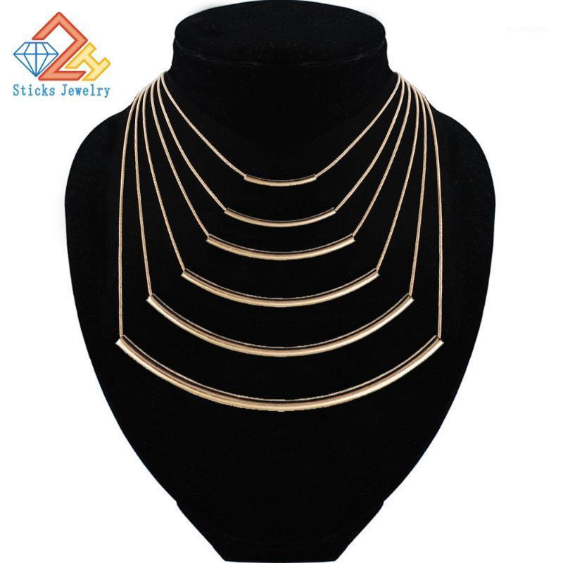Five Layer Chain Necklace Gold Environmentally Friendly Materials Multi-level Necklace1
Five Layer Chain Necklace Gold Environmentally Friendly Materials Multi-level Necklace1