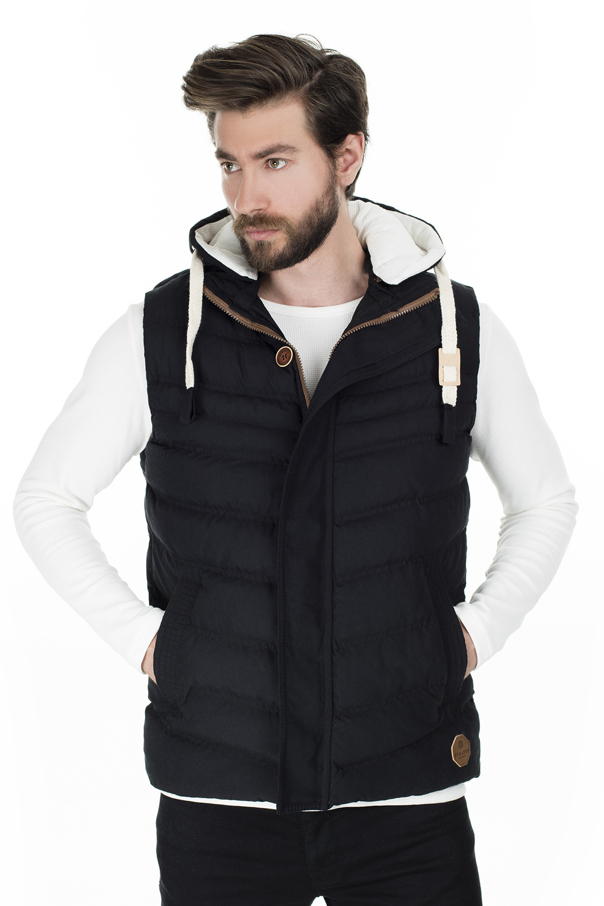 Buratti Hooded Slim Fit Vest MEN 'S VEST 556 B5618 201216