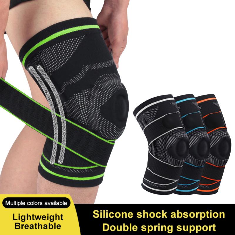Sports Basketball Knee Pads Spring Support Technology Nylon Spandex Breathable Unisex Leg Bandage Protector For MTB Running, Bh
Sports Basketball Knee Pads Spring Support Technology Nylon Spandex Breathable Unisex Leg Bandage Protector For MTB Running, Bh
