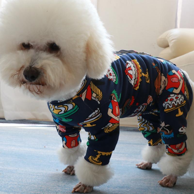 Pet Dog Jumpsuit Thin 100%Cotton Puppy Clothes Printed Overalls For Small Dogs Stretchy Protect Belly Pajamas Poodle Home Wear, As shown
Pet Dog Jumpsuit Thin 100%Cotton Puppy Clothes Printed Overalls For Small Dogs Stretchy Protect Belly Pajamas Poodle Home Wear, As shown