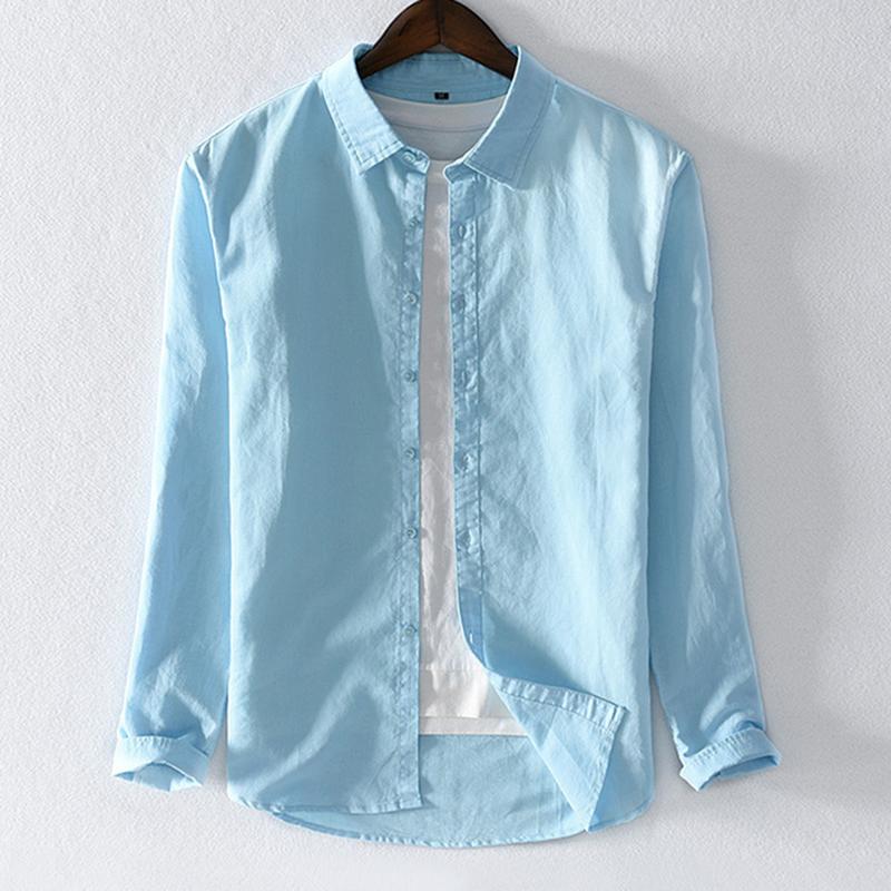 2020 autumn new linen Long Sleeve Shirt Men' shirt business leisure fit Linen solid 9027, Pink
2020 autumn new linen Long Sleeve Shirt Men' shirt business leisure fit Linen solid 9027, Pink