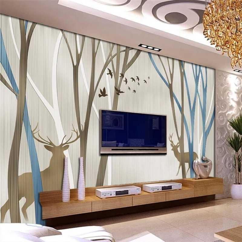mural papel de parede Custom portrait wallpaper 3D 0 nostalgic abstract hand-painted tree reindeer elk background wall paper1, As pic
mural papel de parede Custom portrait wallpaper 3D 0 nostalgic abstract hand-painted tree reindeer elk background wall paper1, As pic