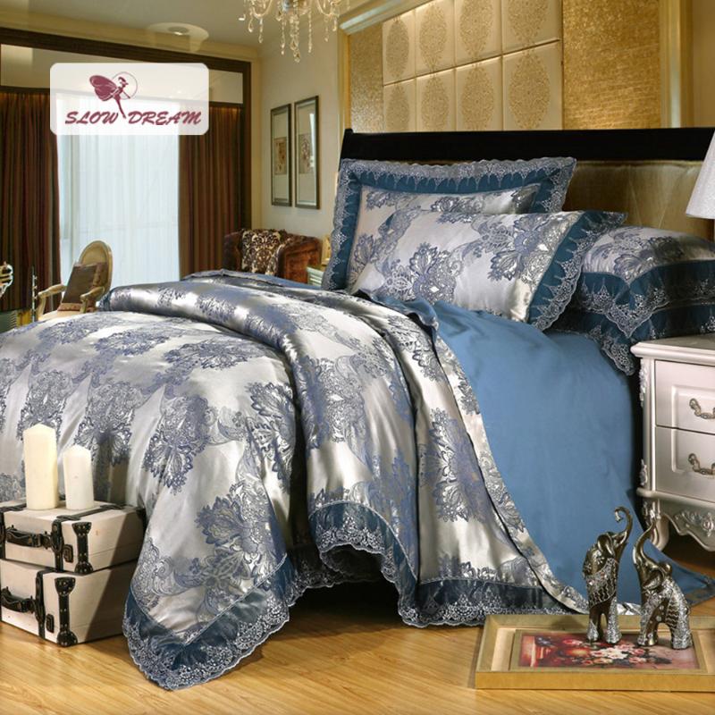 SlowDream Fitted Sheet/Flat Sheet Duvet Cover Luxury Jacquard Bedding Set Pillowcase Bed Linen 100% Cotton Lace Decor Bedspread, 005
SlowDream Fitted Sheet/Flat Sheet Duvet Cover Luxury Jacquard Bedding Set Pillowcase Bed Linen 100% Cotton Lace Decor Bedspread, 005