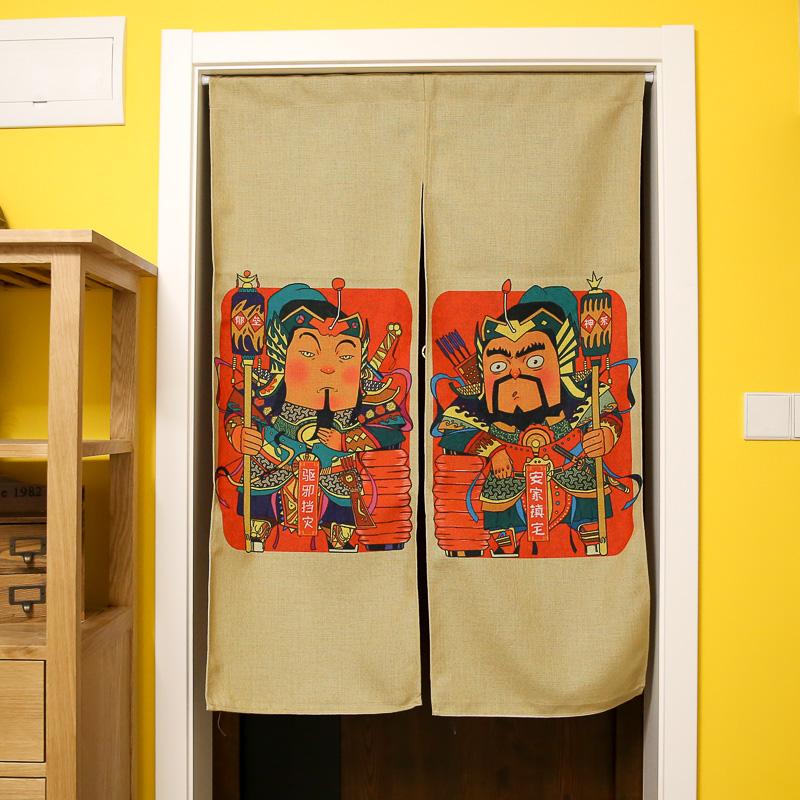 Creative Cotton Linen Door Curtains Cartoon Chinese Door God Prints Bedroom/Kitchen/Bathroom Partition/Dividers Home Decor, As pic
Creative Cotton Linen Door Curtains Cartoon Chinese Door God Prints Bedroom/Kitchen/Bathroom Partition/Dividers Home Decor, As pic