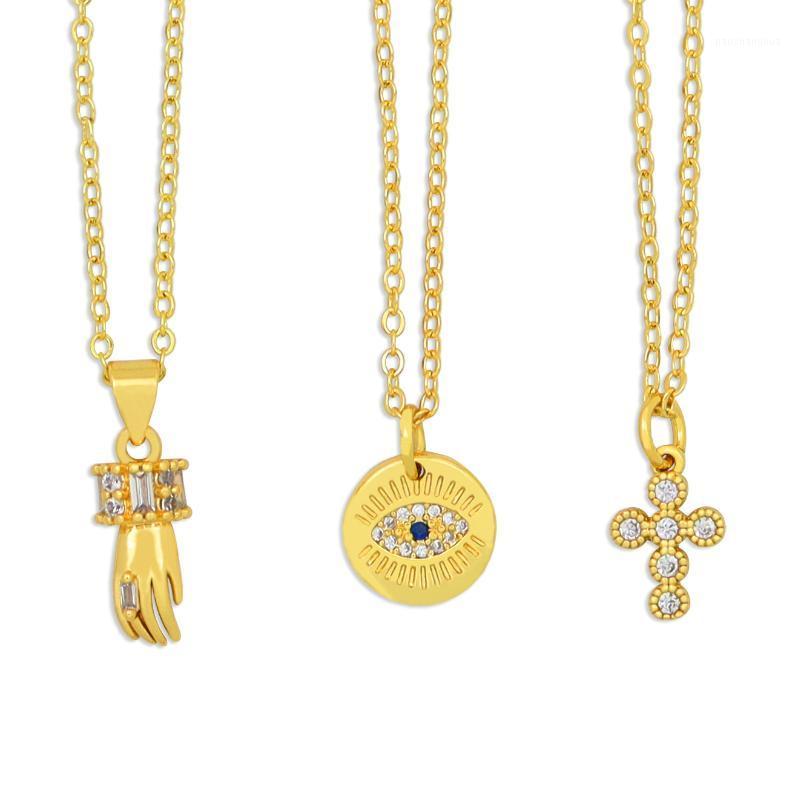 Small Fatima Hand Evil Eye Cross Clavicle Chain Necklace Gold Charms Jewelry Gift CZ Stone Choker For Woman Collar Cruz Chains, Silver
Small Fatima Hand Evil Eye Cross Clavicle Chain Necklace Gold Charms Jewelry Gift CZ Stone Choker For Woman Collar Cruz Chains, Silver