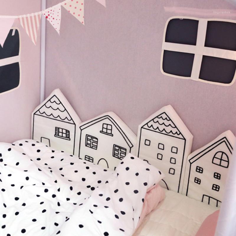 4Pcs/Set Cotton House Shape Baby Bumper Crib Cot Pillow Cushion Soft Kids Bed Pretector Pads Children Room Decor Newborn Gifts1, White
4Pcs/Set Cotton House Shape Baby Bumper Crib Cot Pillow Cushion Soft Kids Bed Pretector Pads Children Room Decor Newborn Gifts1, White